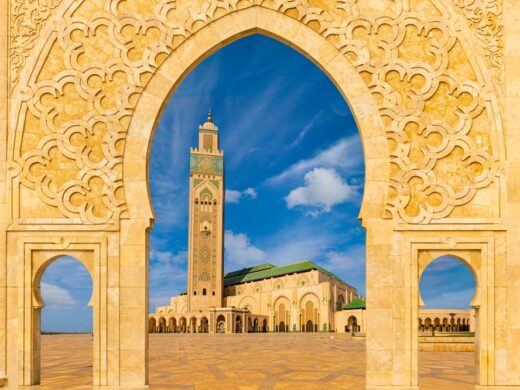 Hassan,Ii,Mosque,,A,Mosque,In,Casablanca,,Morocco.,It,Is